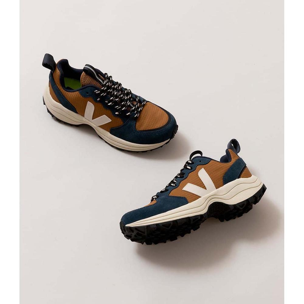 Veja VENTURI RIPSTOP Loopschoenen Dames Brown/Blue | BE 449YXF